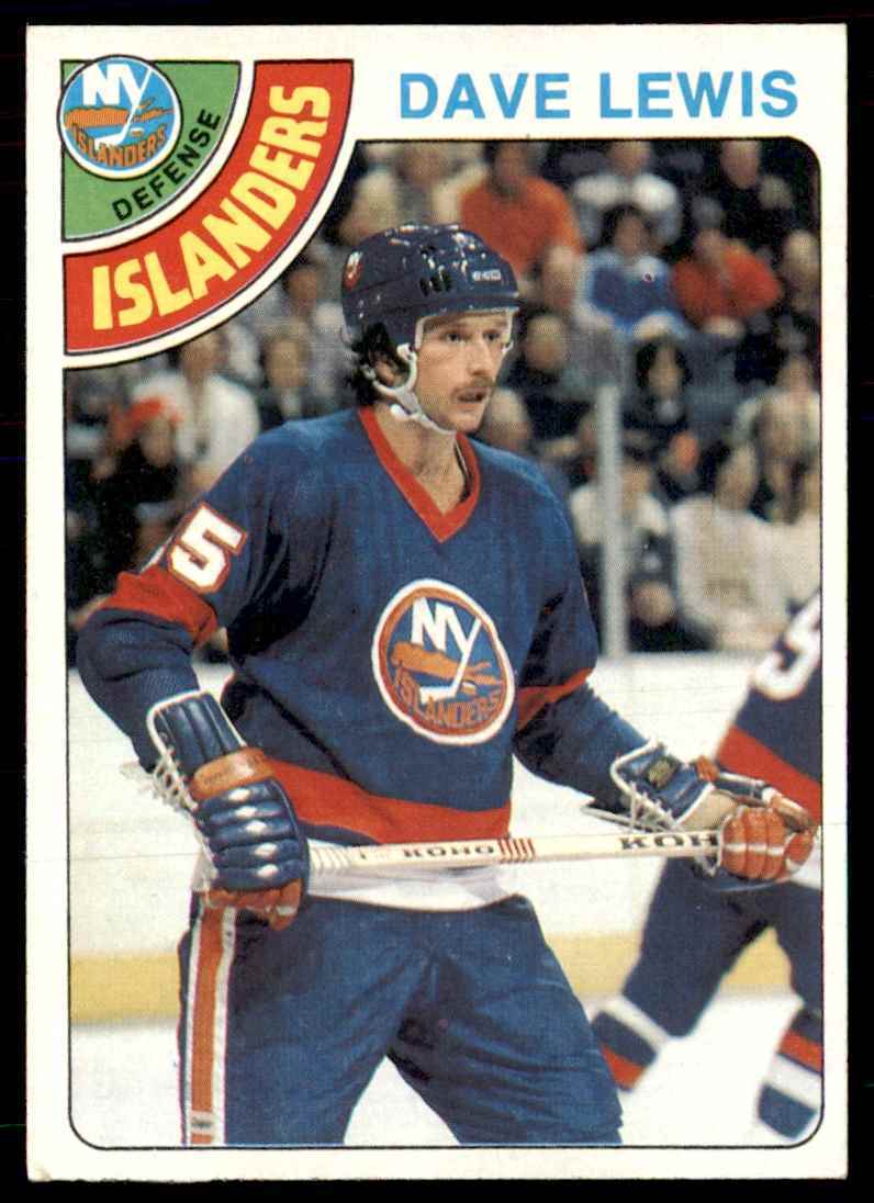 1978-79 Topps Hockey Cards Dave Lewis .. New York Islanders #162