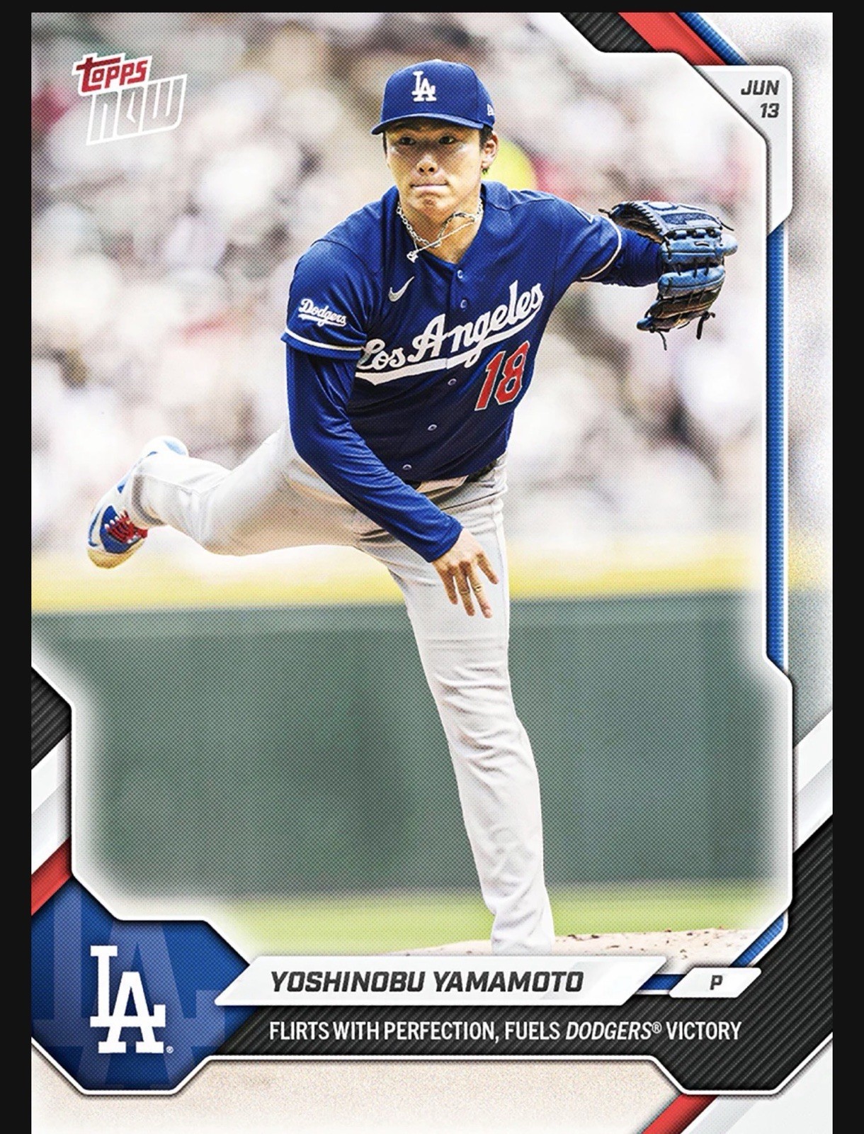 Yoshinobu Yamamoto – 2026 MLB Topps NOW® – Card 327 Presale LA Dodgers