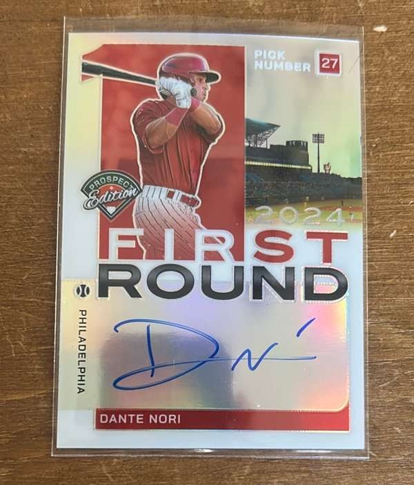 2024 Panini Prospect Edition – First Round Signatures #FRS-DN Dante Nori Mint
