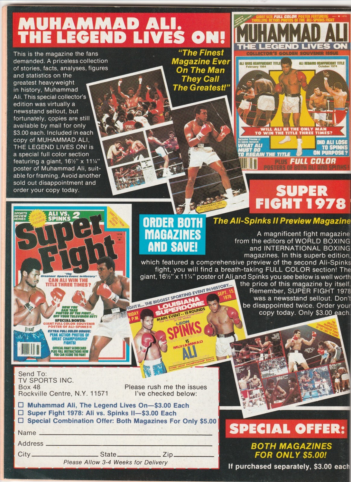 BIG BOOK OF BOXING MAGAZINE “60 DAYS OF TITLE ACTION” COVER NOVEMBER 1984