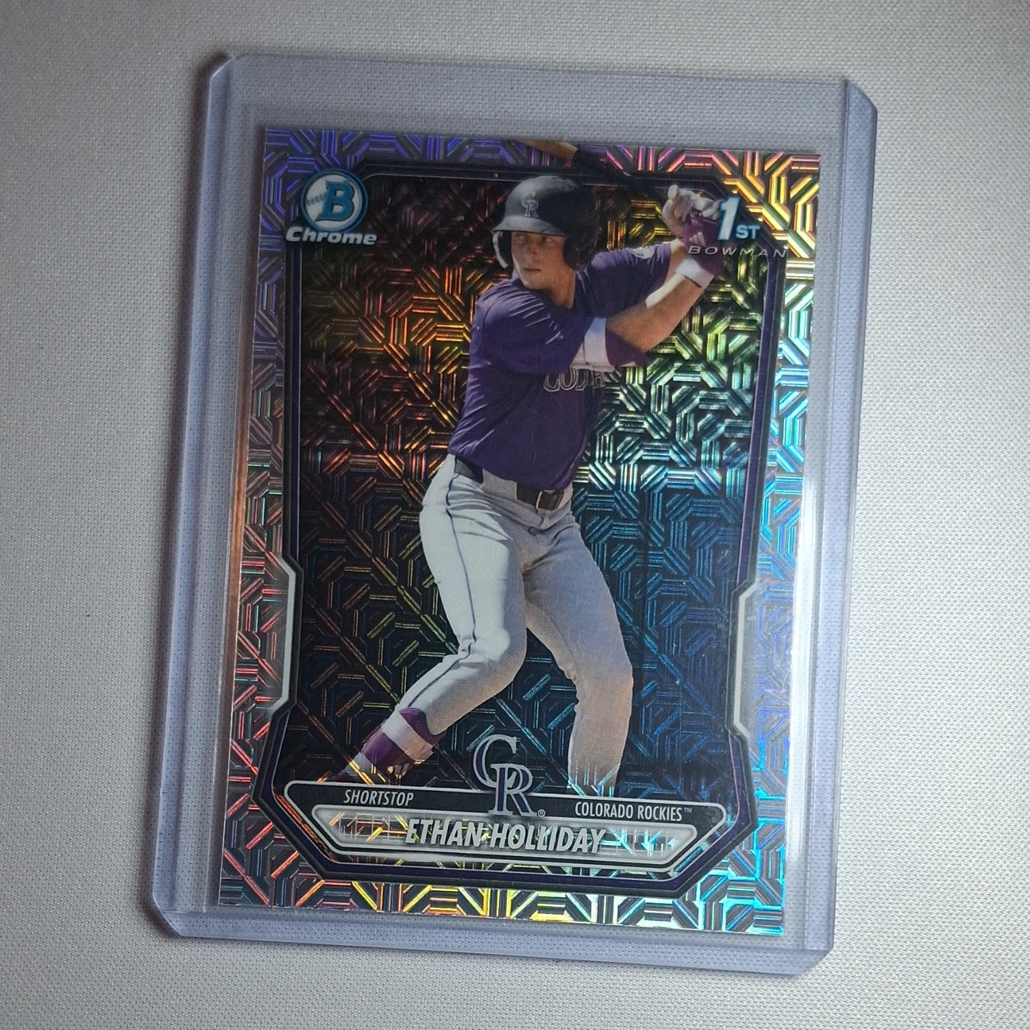 Topps Bowman Chrome 2025 Ethan Holliday 1st Bowman Prospects Rockies #BCP-1