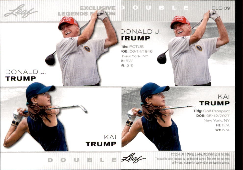 2025 LEAF “EXCLUSIVE LEGENDS” DONALD J. TRUMP/KAI TRUMP ELE-09 GOLF