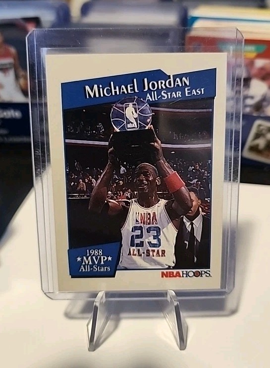Michael Jordan 1991 NBA HOOPS EAST ALL-STAR MVP Card #IX RARE Chicago Bulls MT