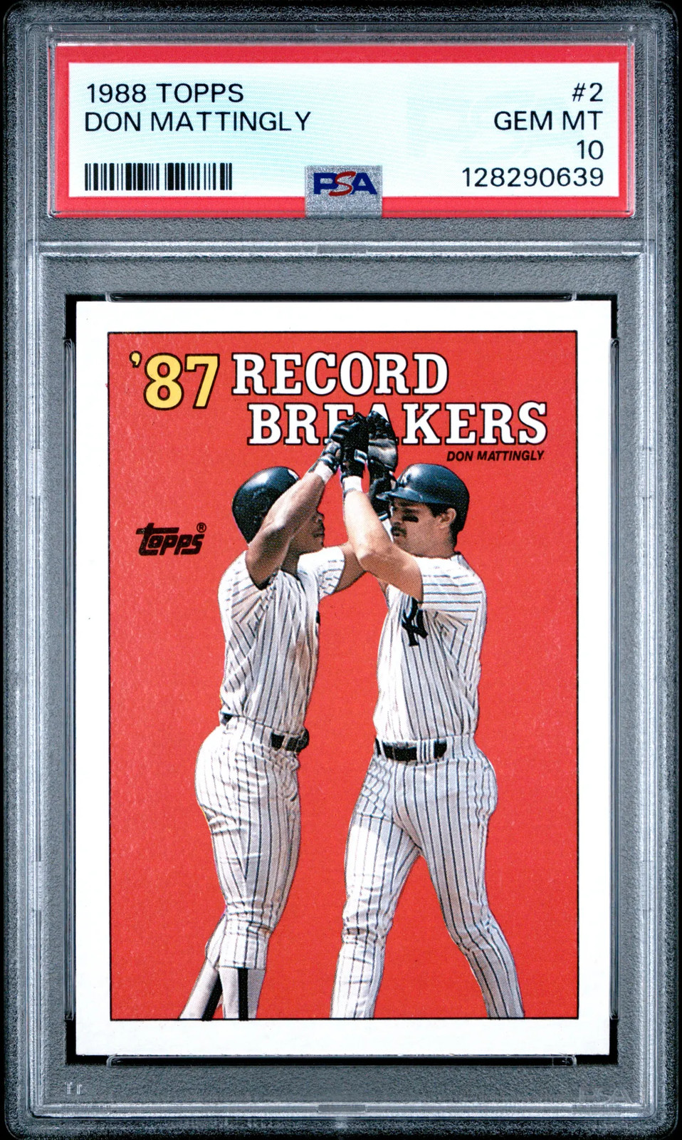 1988 Topps Don Mattingly #2 PSA 10