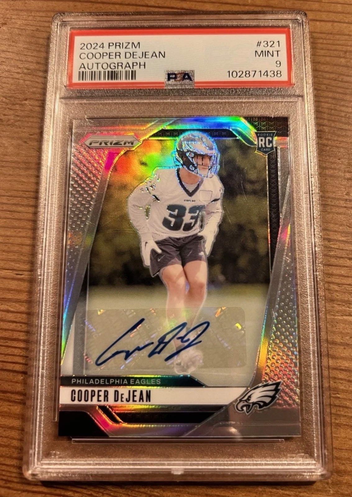 2024 Panini Prizm – Rookies Cooper DeJean #321 Silver Prizm Autographs (AU, RC)