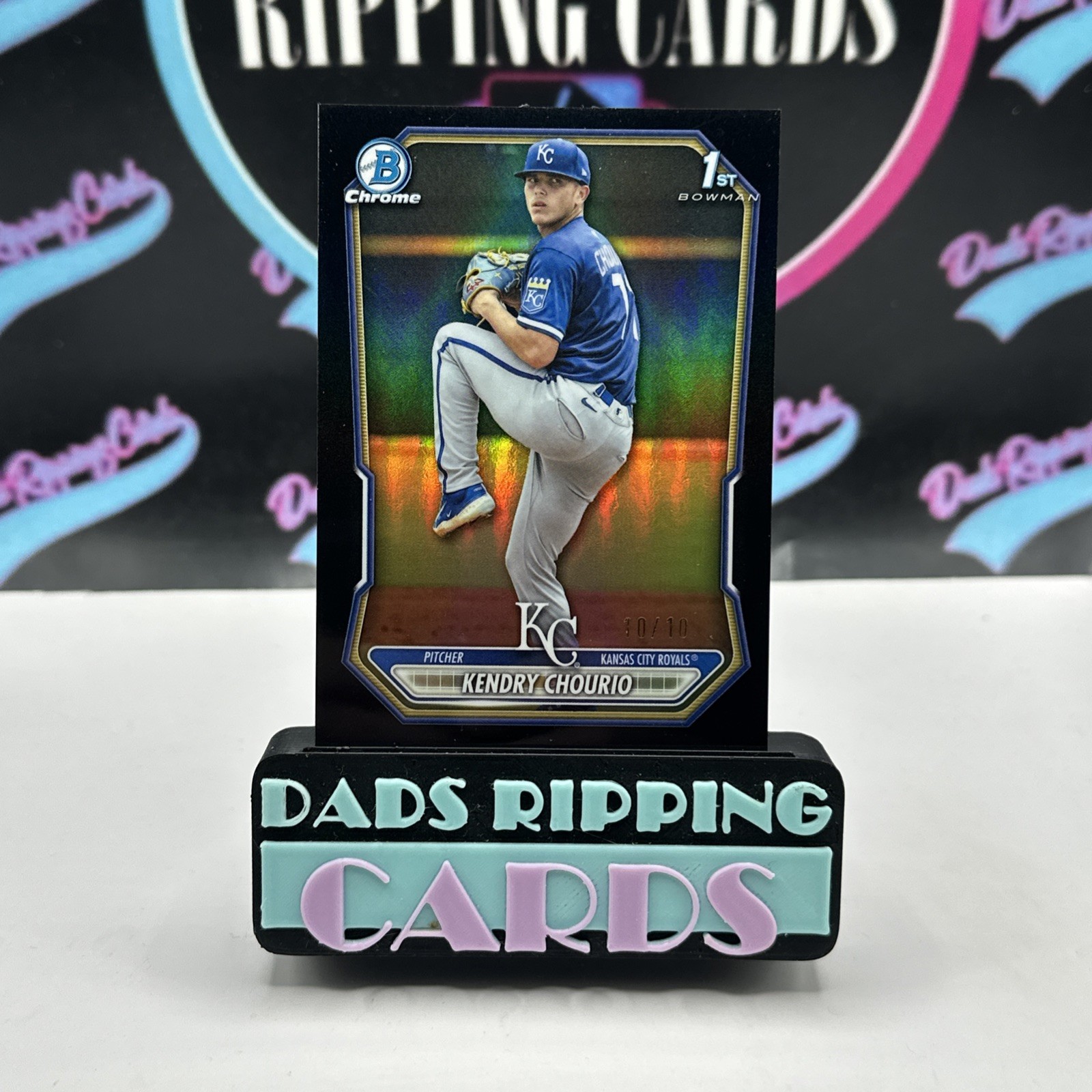 2026 Bowman Chrome Kendry Chourio 1st Bowman KC Royals #BCP-7 Black 10/10