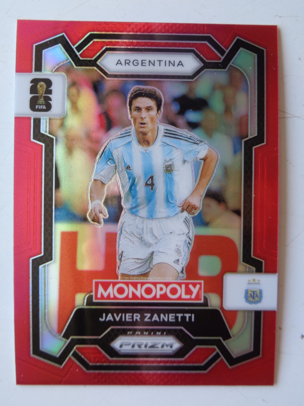 RED Parallel PRIZM Monopoly 2026 USA # 1 -# 100 Panini FIFA World Cup Pick
