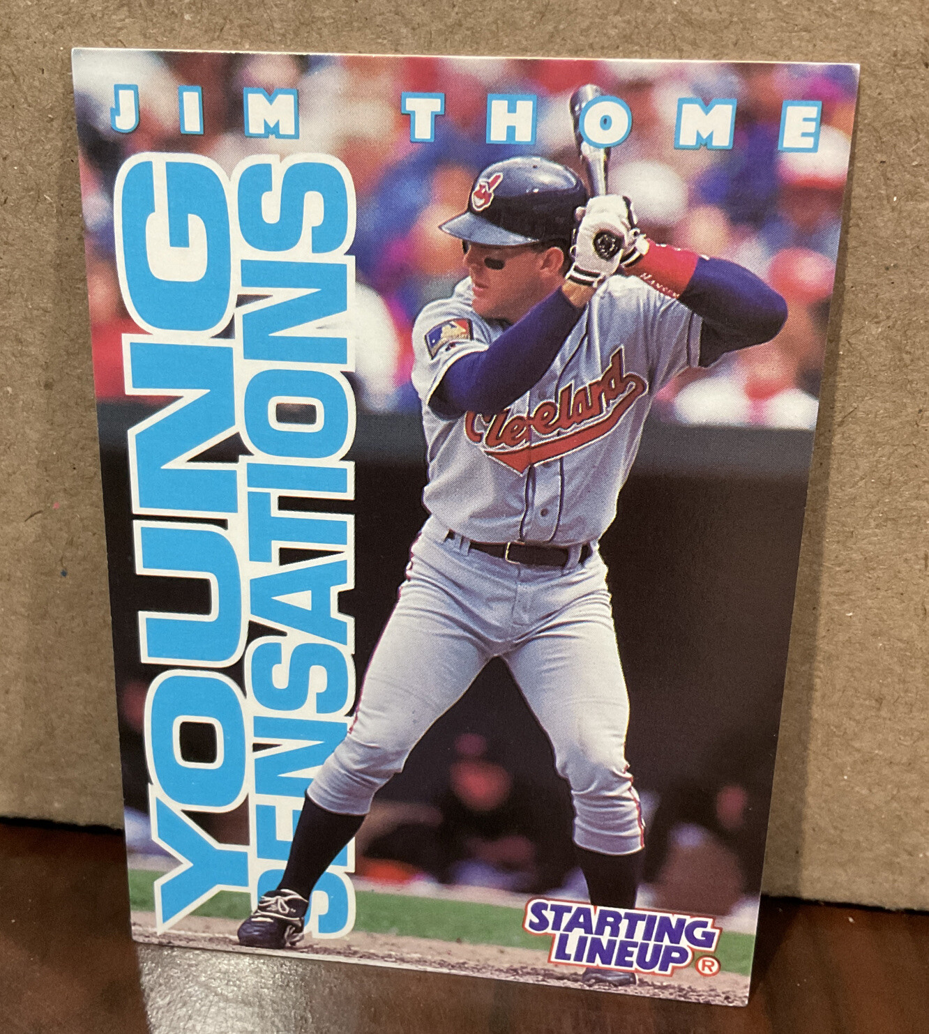 JIM THOME 1996 KENNER STARTING LINEUP CARD – CLEVELAND INDIANS
