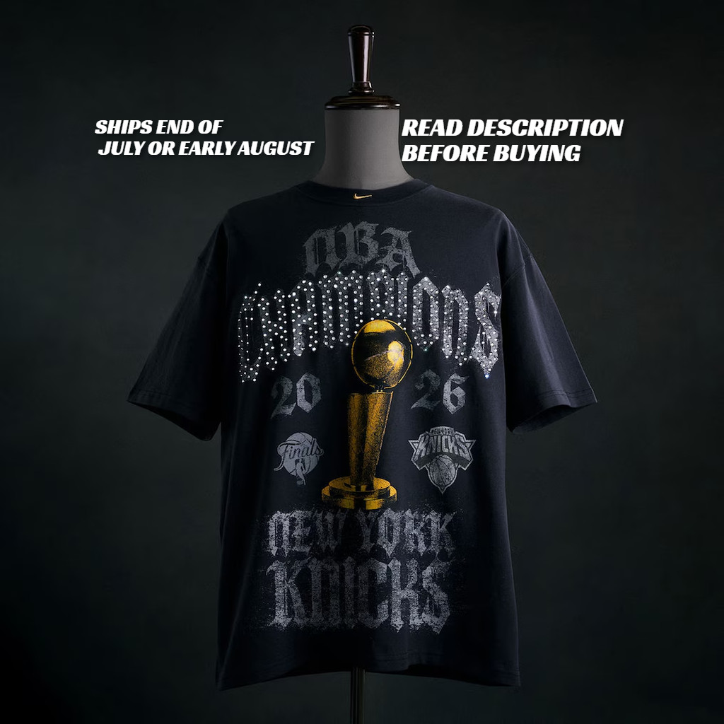 New York Knicks Nike 2026 NBA Finals Champions Authentic Locker Room T-Shirt M