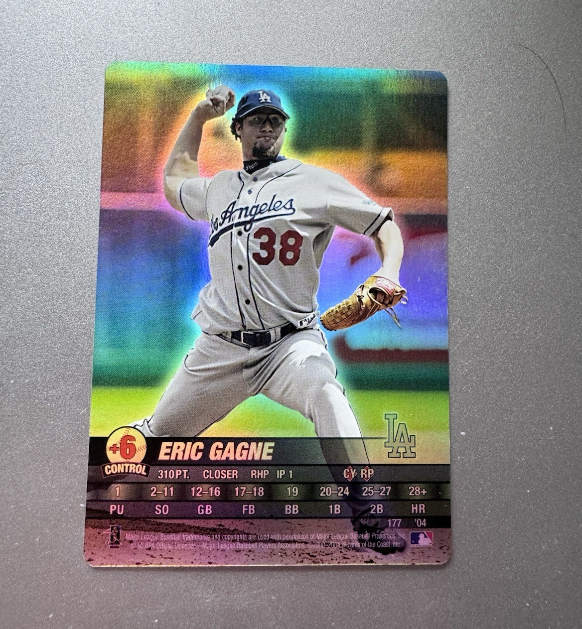 *Rare Variation* 2004 MLB Showdown Eric Gagne Foil Los Angeles Dodgers #177