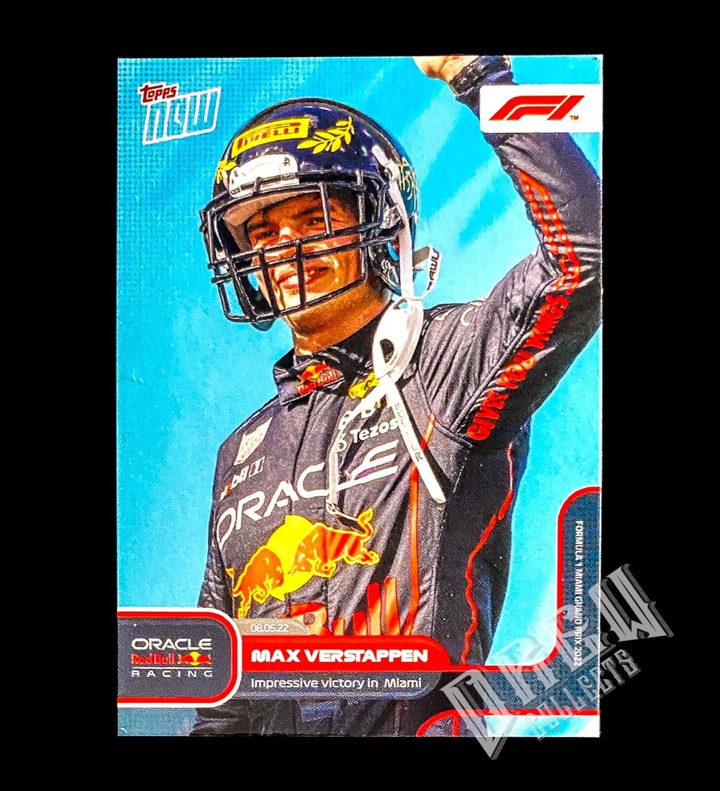 2022 Topps Now Formula 1 F1 Max Verstappen Serial Numbered Miami Grand Prix #017