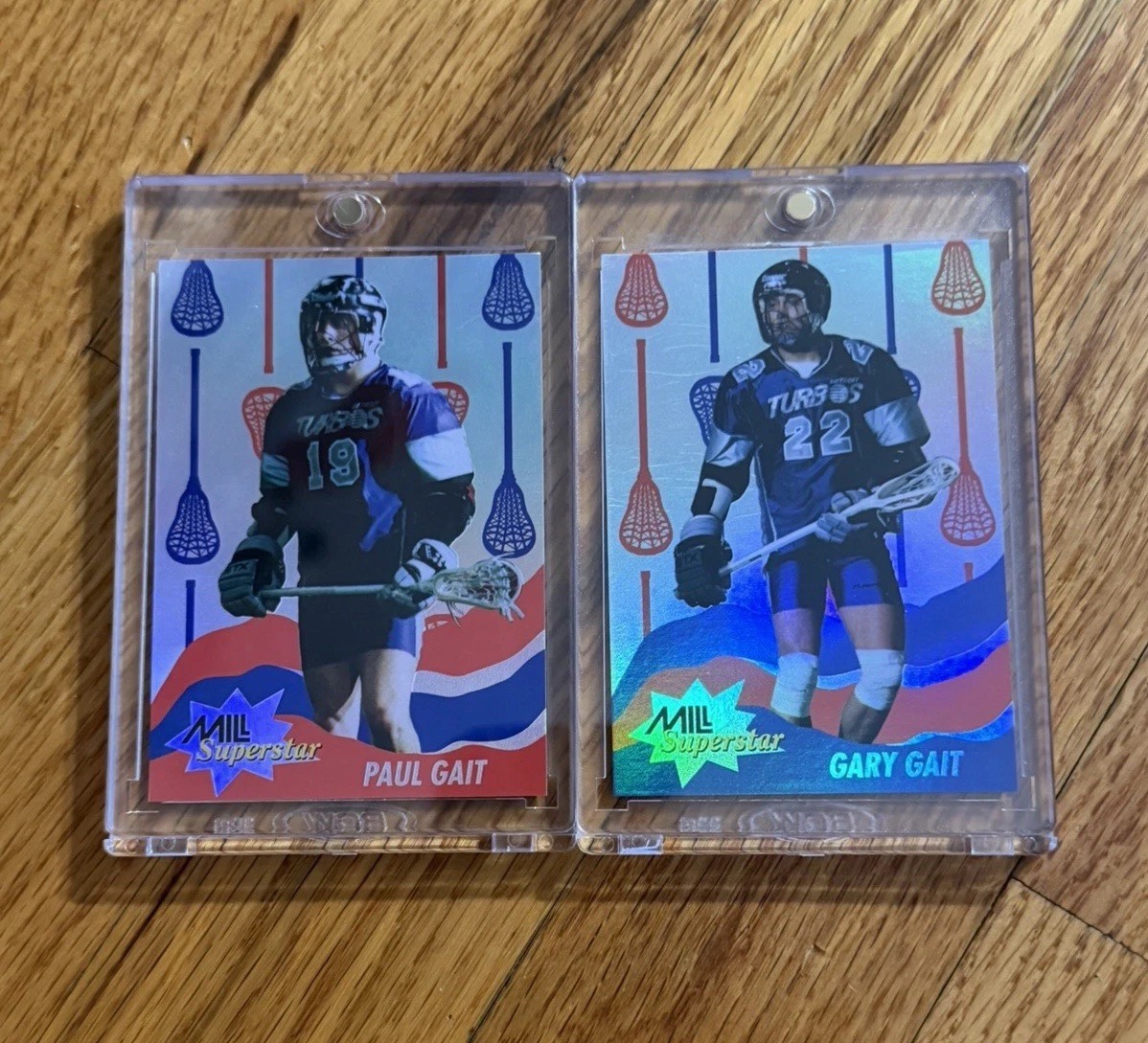 1993 STX MILL Lacrosse Gary Gait Paul Gait Rookie Card Foil Insert RC