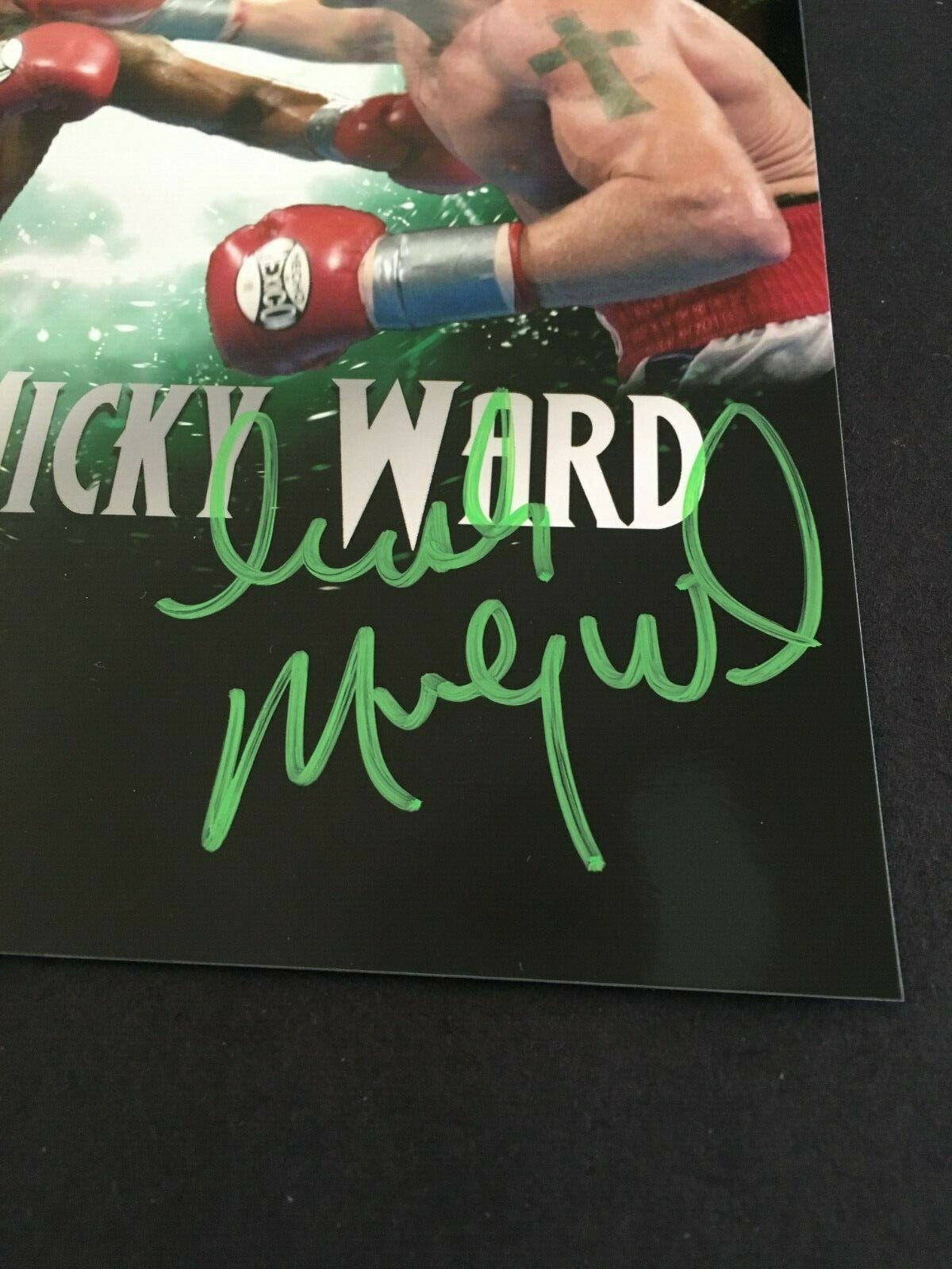 MICKY WARD AUTOGRAPHED 8 X 10 THE FIGHTER PHOTO WITH C.O.A.