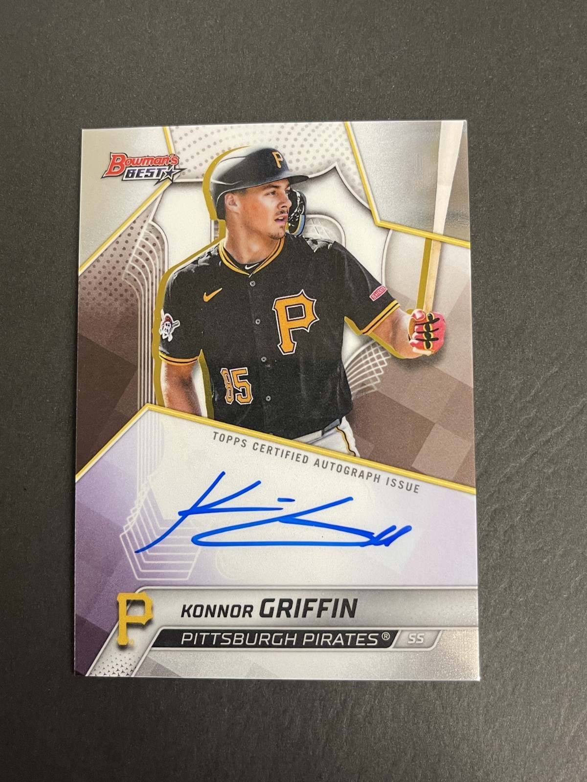 Konnor Griffin 2025 Bowman’s Best On Card Auto Pirates #B25-KG
