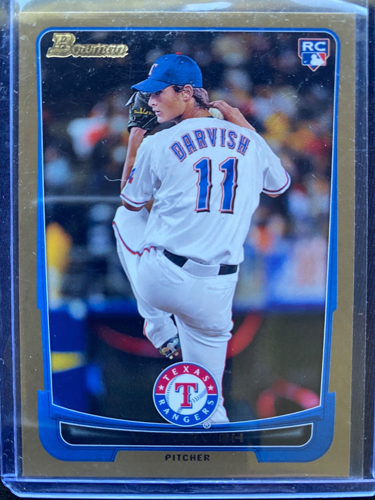 Yu Darvish Rookie RC 2012 Bowman #209 Gold – Rangers