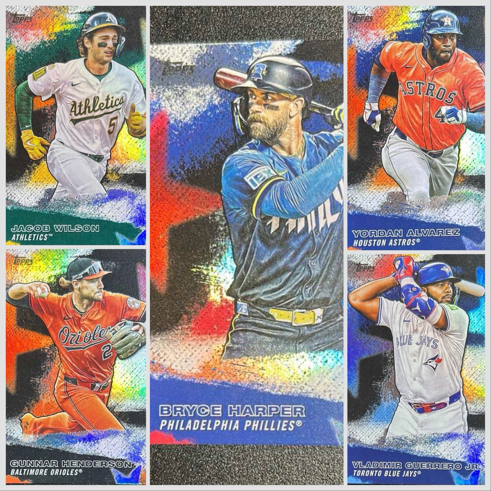 2026 Topps Stars of MLB Lot of 5 – Harper, Wilson, Henderson, Alvarez, Guerrero