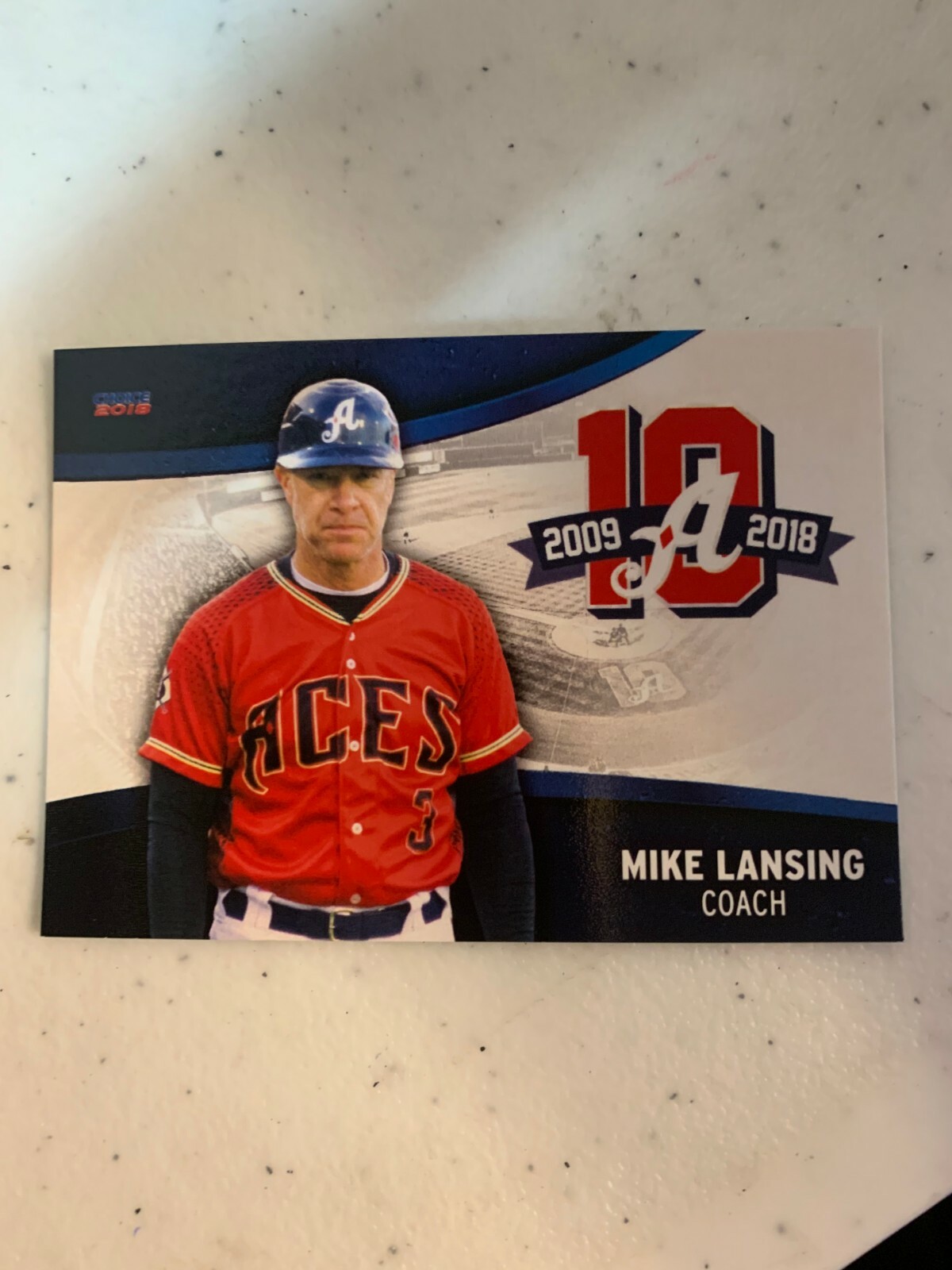 Mike Lansing 2018 Reno Aces Team Card