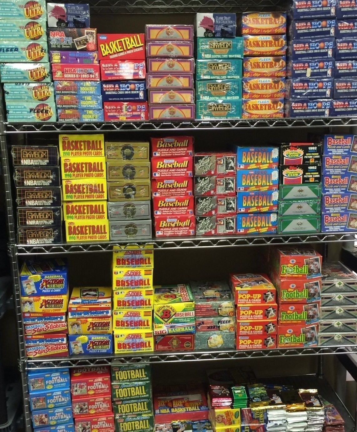 Sports Card LIQUIDATION- 50 VINTAGE SPORTS CARDS IN UNOPENED PACKS