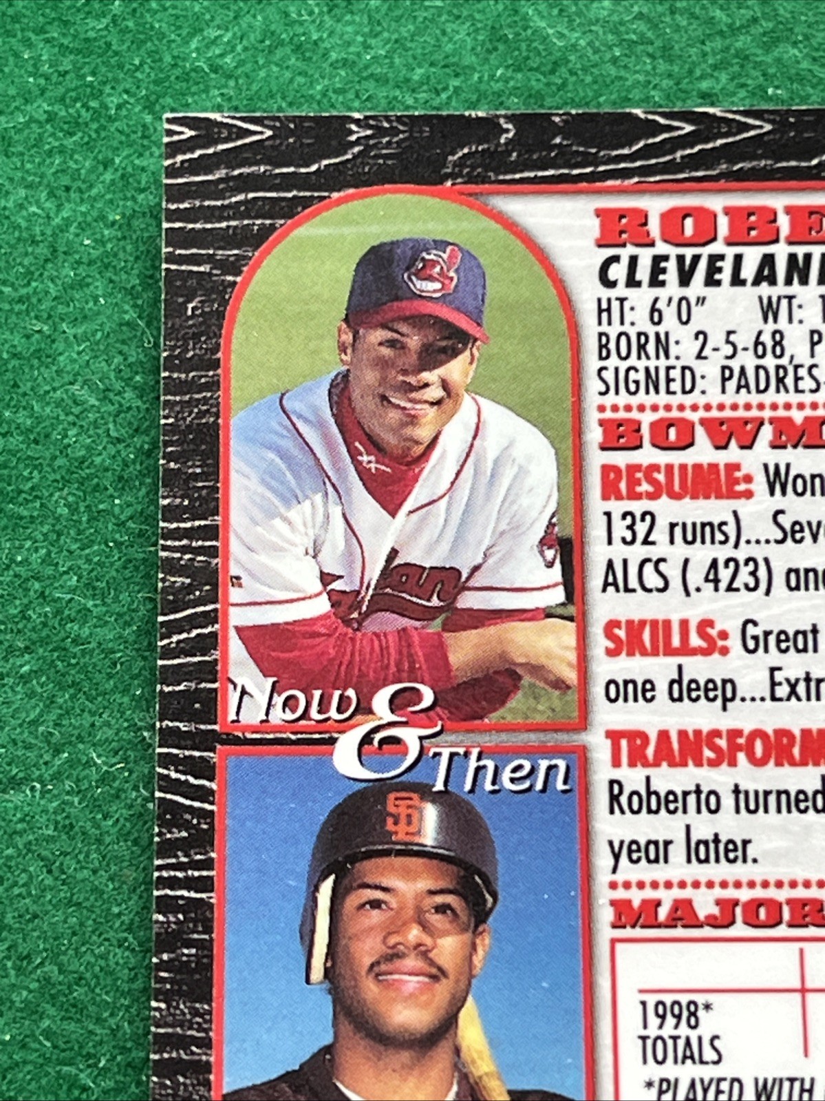 1999 Bowman Chrome – Roberto Alomar #240 Refractor