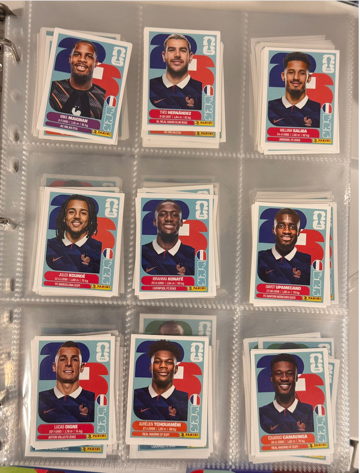 2026 Panini FIFA World Cup Sticker Collection Complete Lot Builder Group G H I
