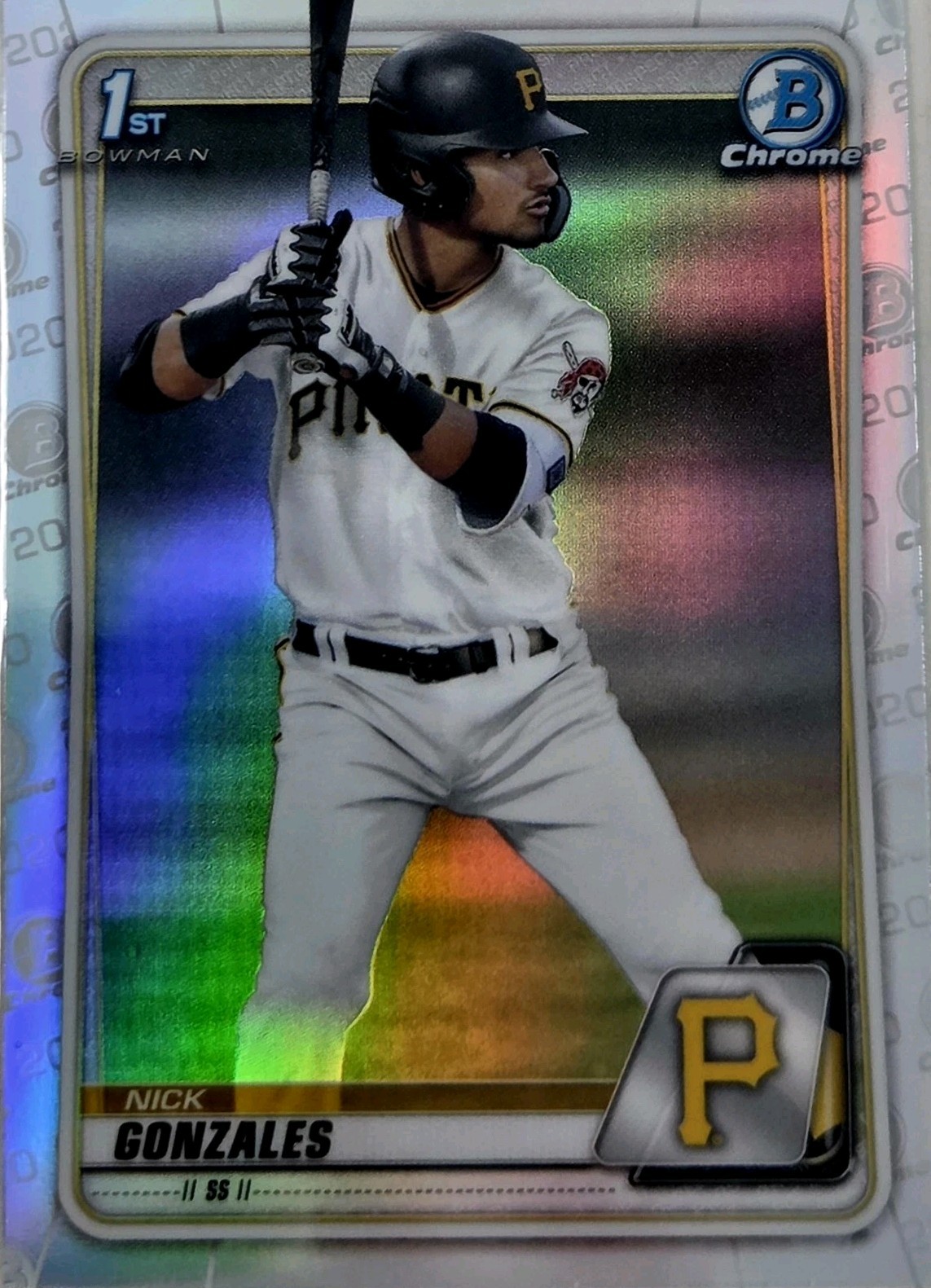 2020 Bowman Draft – Chrome Nick Gonzales #BD-81 Refractor (RC) Pittsburgh