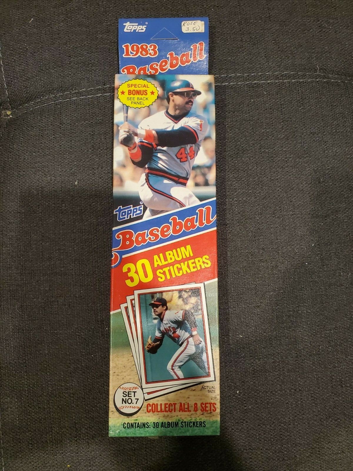 1983 Topps Baseball Album Stickers Box 30 Count Unopened Pete Rose Set #7