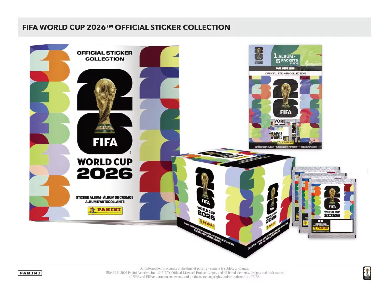 2026 Panini FIFA World Cup Stickers US Edition #MEX1-#SCO20 – Pick Your Stickers