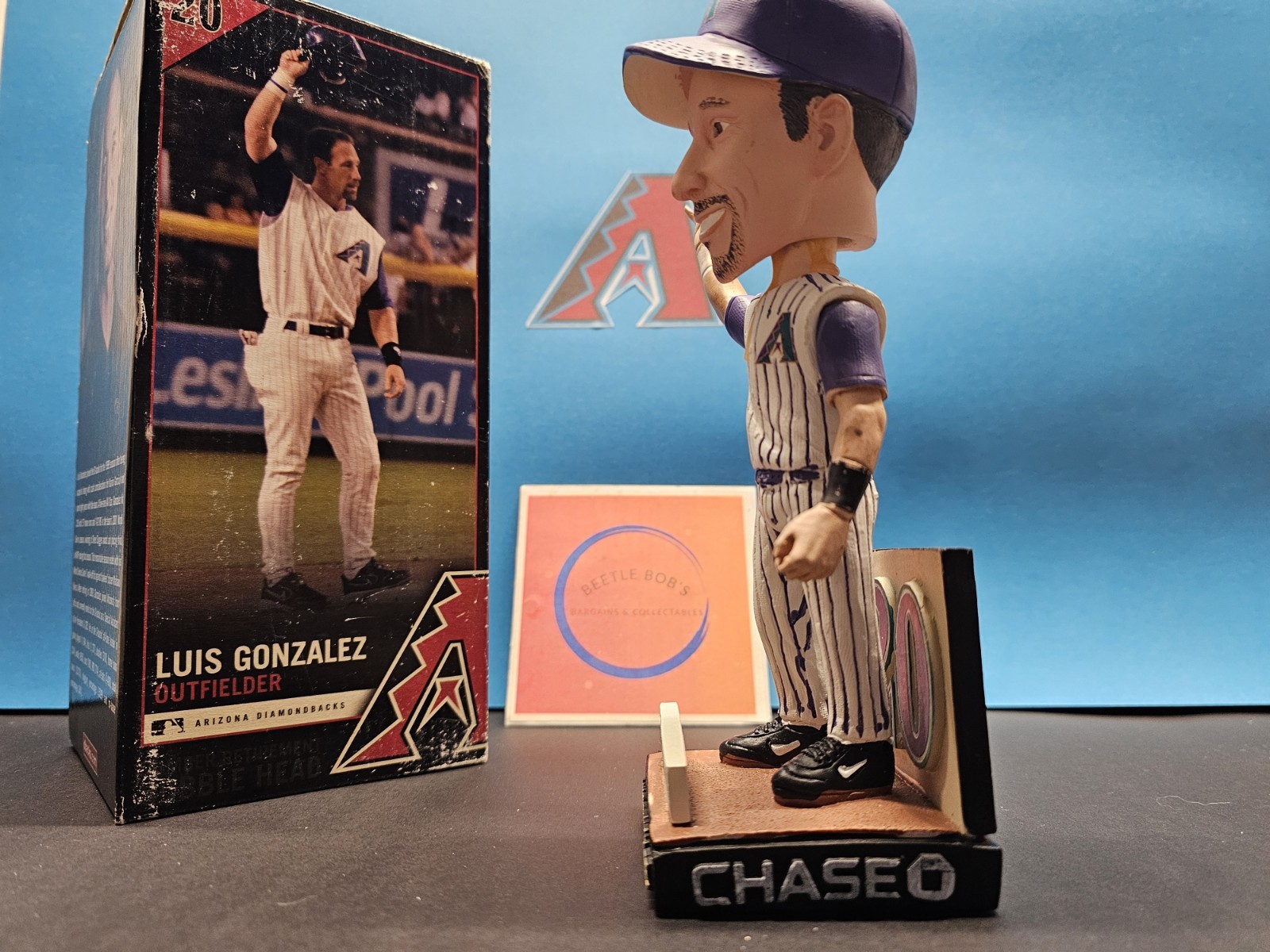 Luis Gonzalez Arizona Diamondbacks MLB 2010 SGA Bobblehead # Retirement