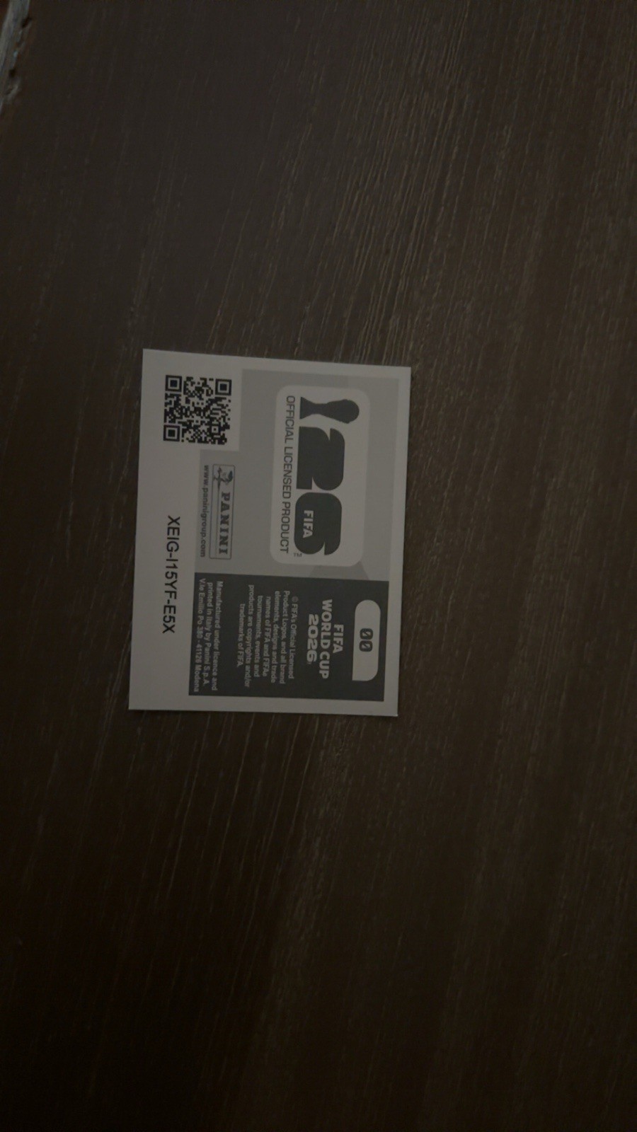 Panini FIFA World Cup 2026 Logo Sticker #00 Hologram Soccer, Non-Stuck