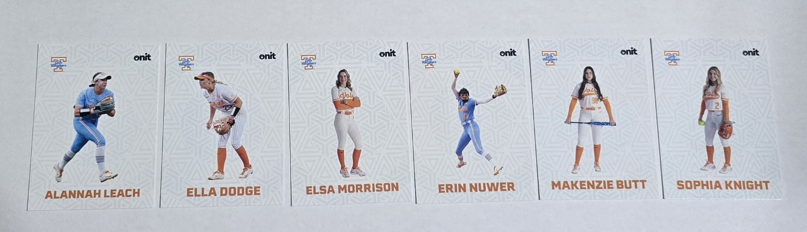 2026 Onit Tennesee Lady Vols Softball **You Pick**