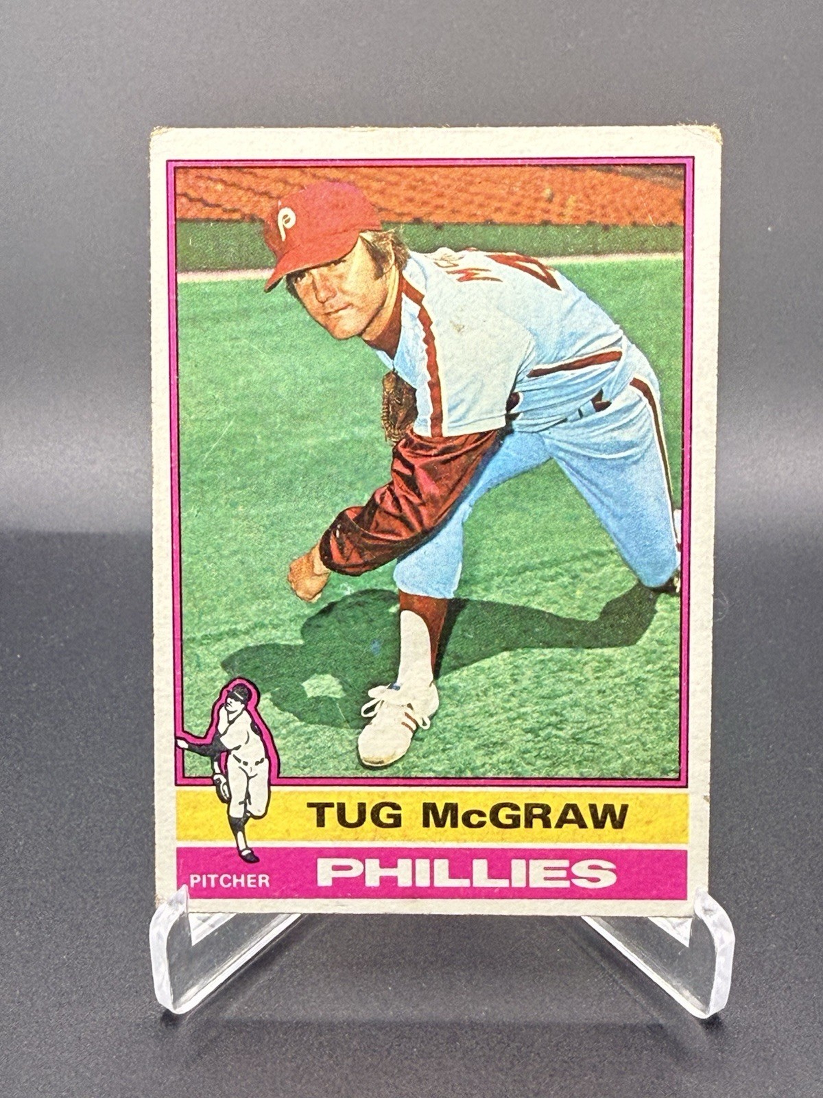 Tug McGraw – 1976 Topps Baseball #565 Philadelphia Phillies