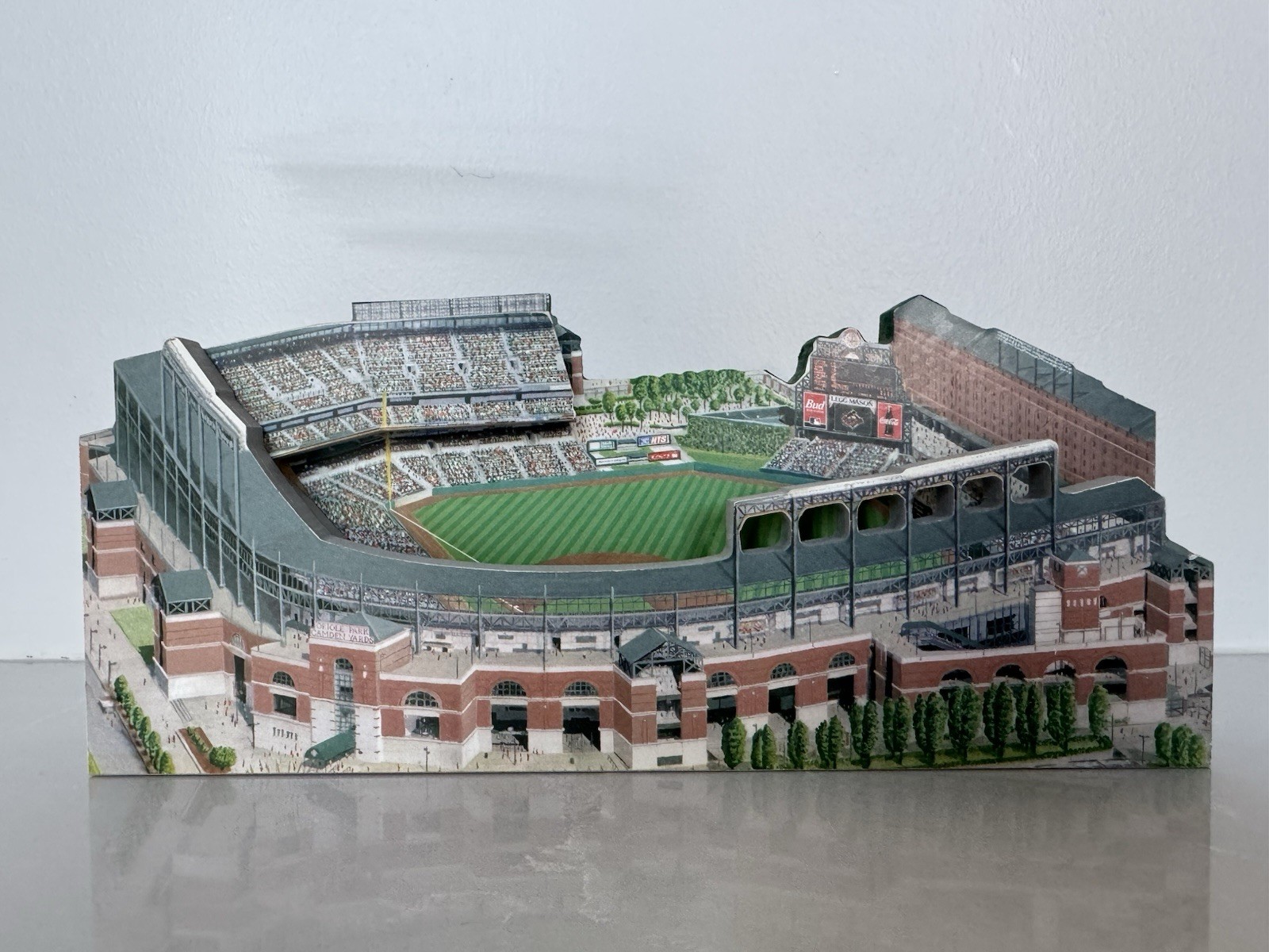 Baltimore Orioles Camden Yards Stadium Replica 3D Model MLB Home Fields 2000