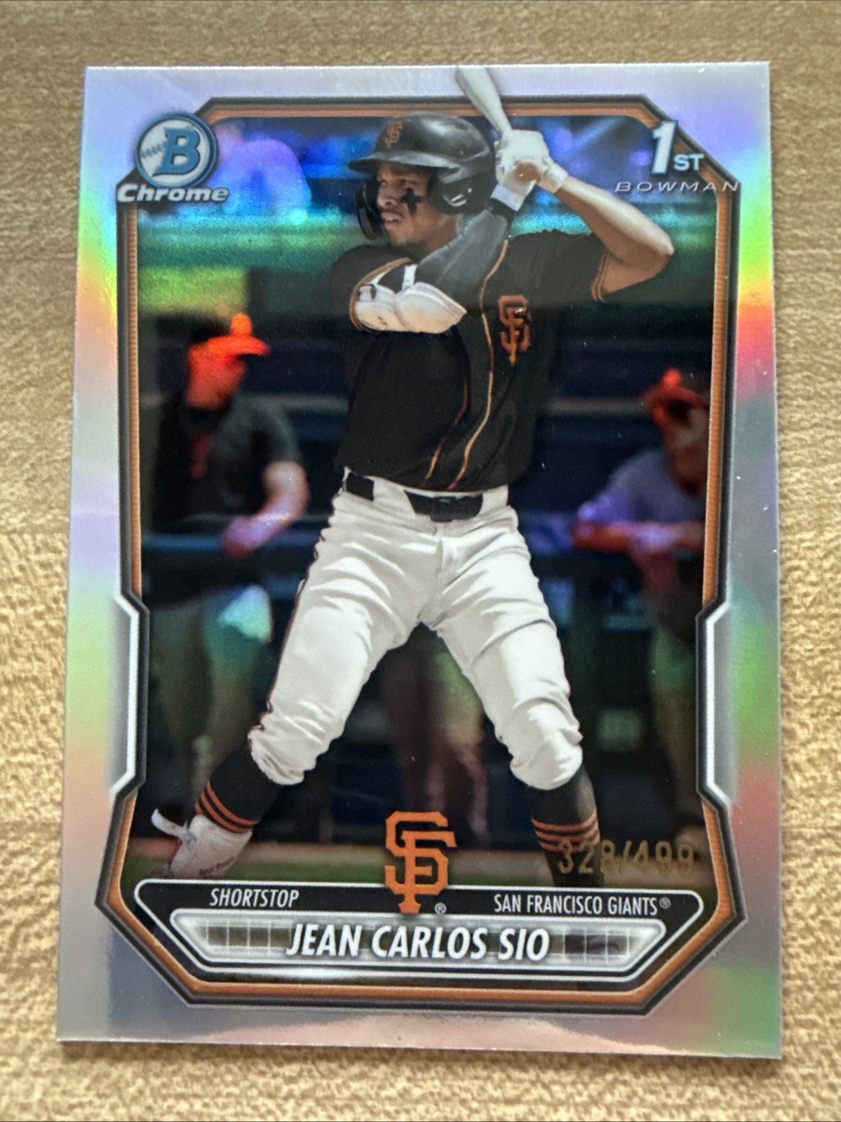 2026 Bowman – Chrome Prospects Jean Carlos Sio #BCP-87 Refractor /499 Giants