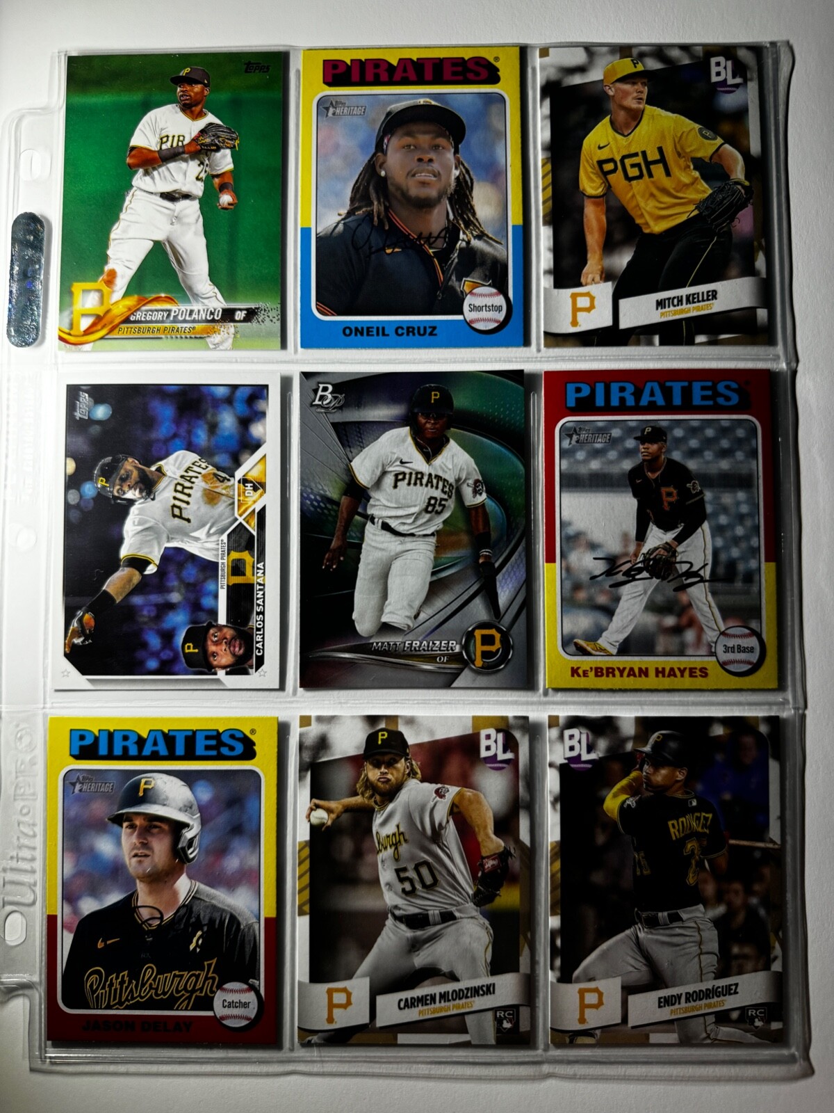 🔥 Topps Baseball – Pittsburgh Pirates – 9 card lot / Look at my store 4 more!