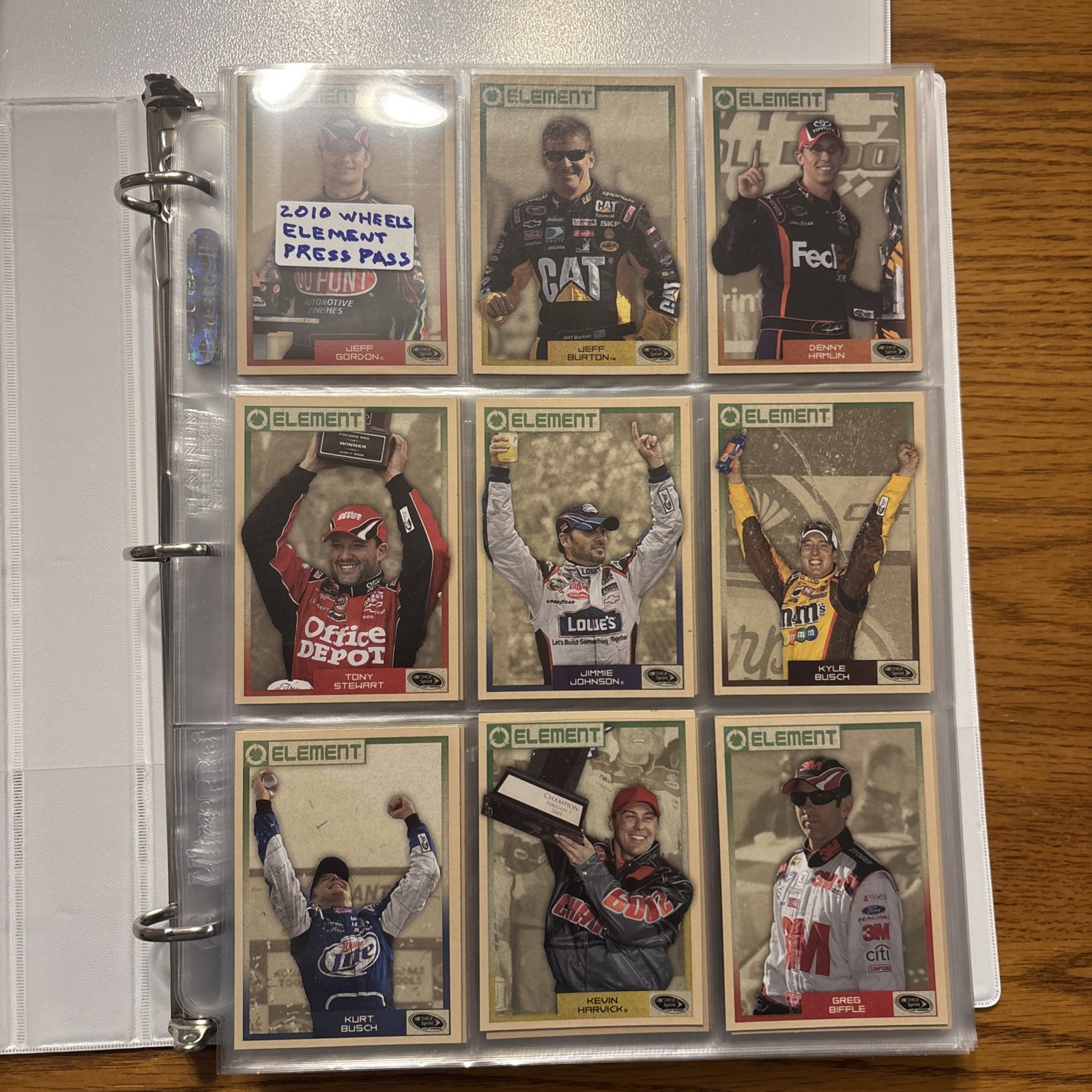 2010 Wheels Element 100 card Complete Base set-Straight from packs to pages!