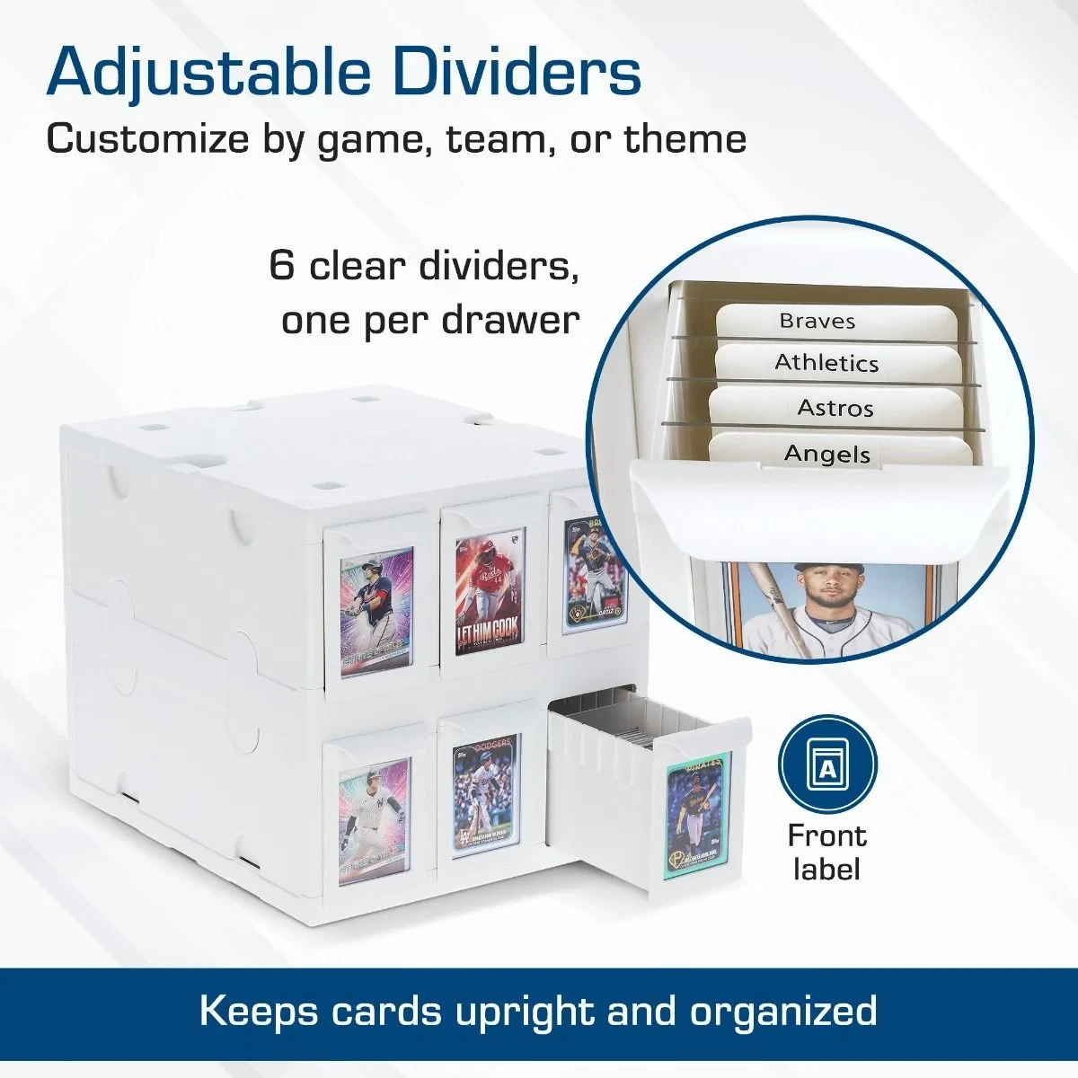 BCW 6 Drawer Card Catalog – White FREE SHIP