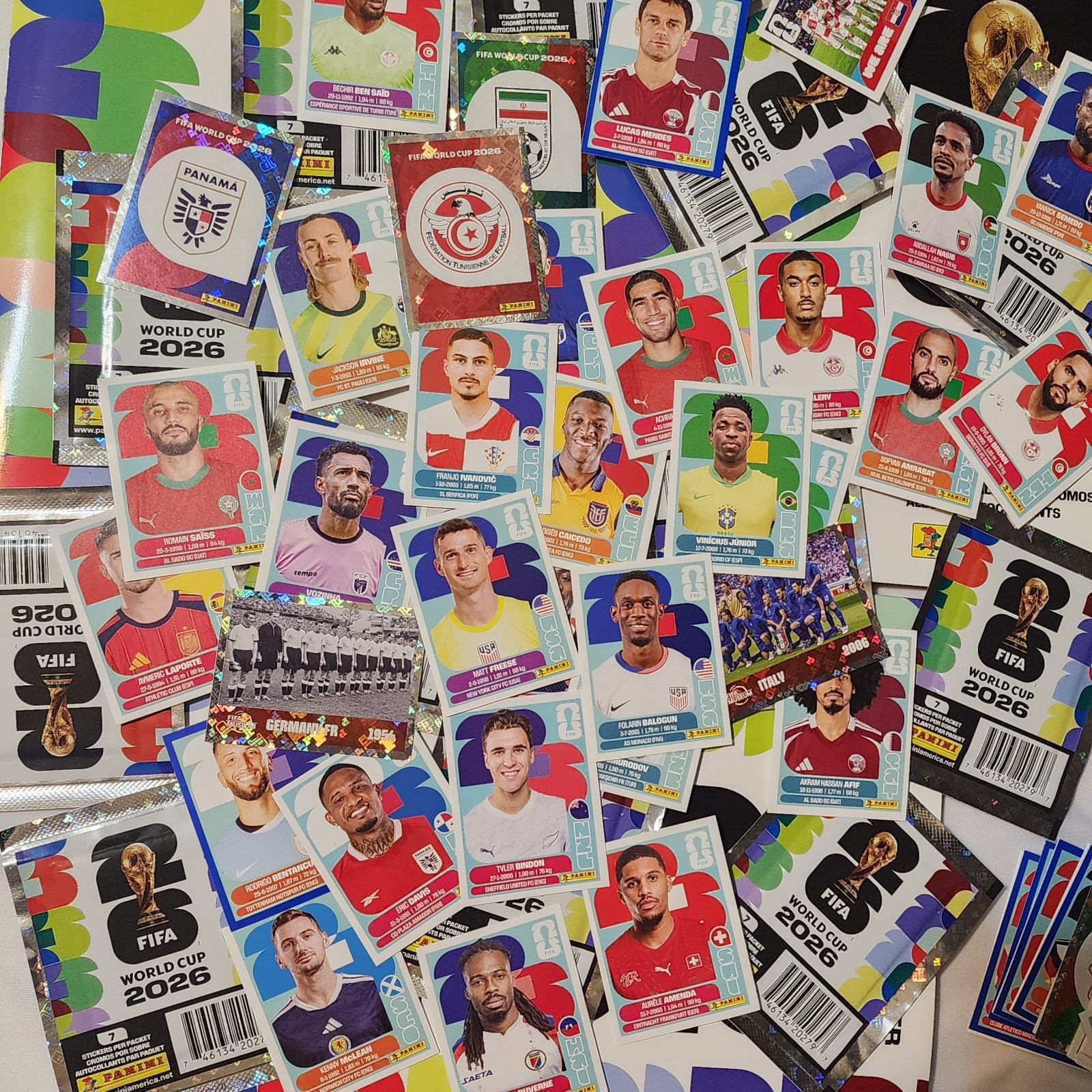 USA EDITION Panini FIFA World Cup 2026 Stickers Group G, H, I