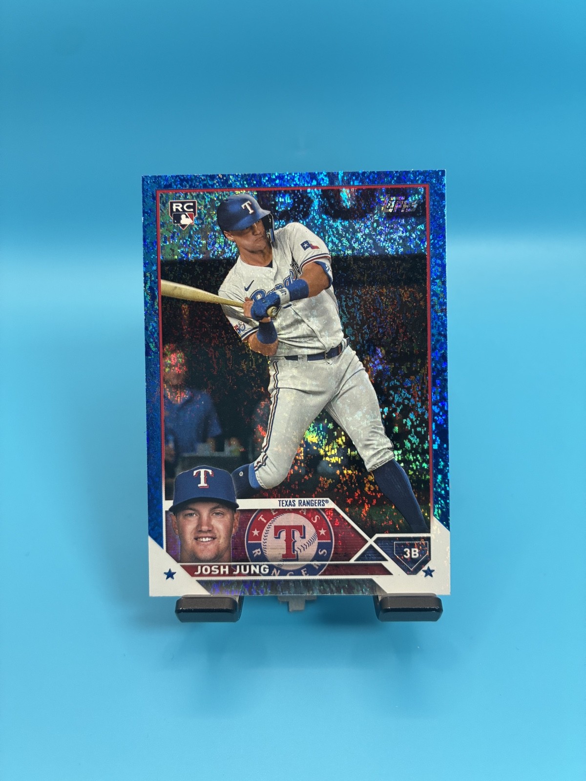 2023 Topps Series 2 Josh Jung #529 Rookie Blue Foil /999 (RC) Texas Rangers