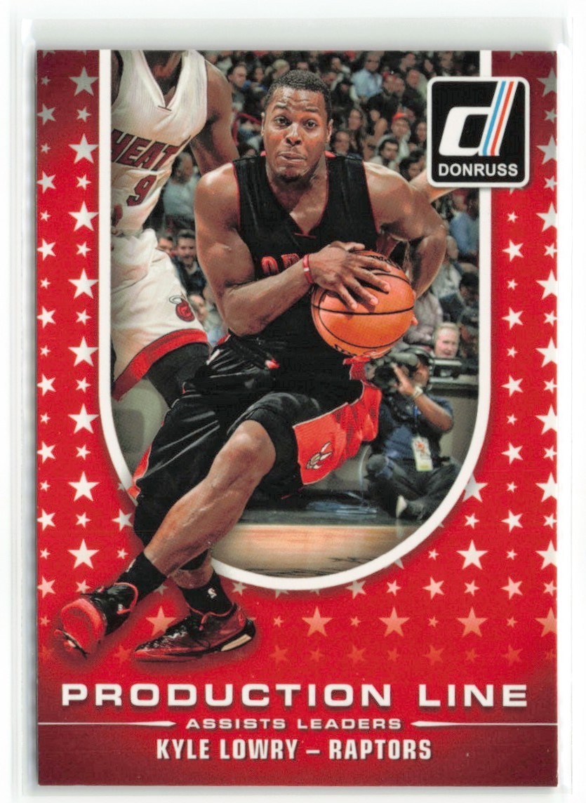 Kyle Lowry 2014-15 Donruss Production Line Assists Toronto Raptors #8