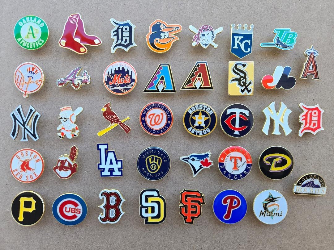 MLB Enamel Hat Pin Logo Baseball Team