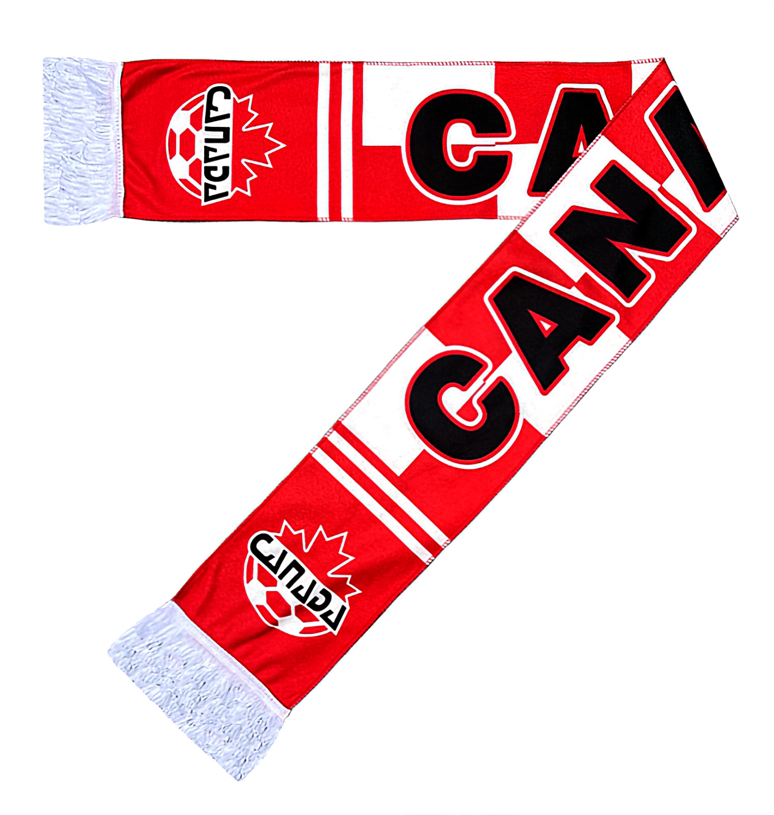 Canada National Team Soccer Scarf – Canadian Football Polar Fleece Wrap Kit Gift