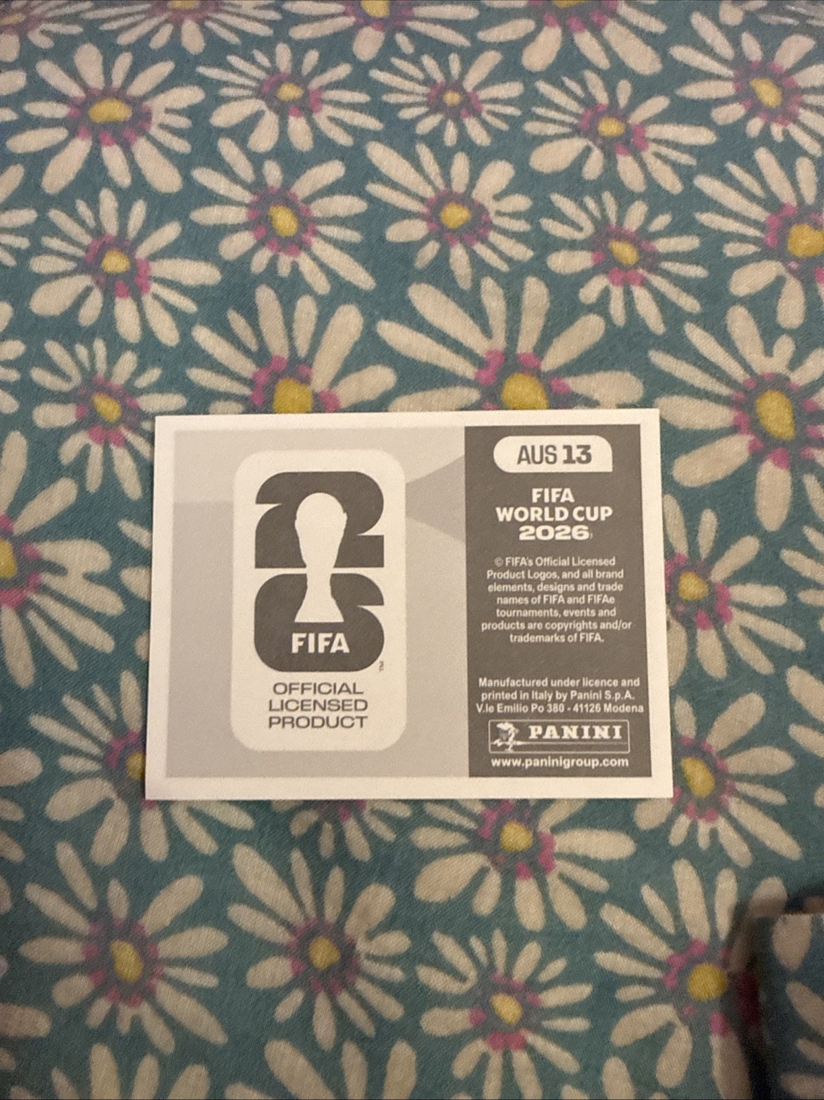 2026 Panini FIFA World Cup Crumple Sticker Team Australia AUS 13