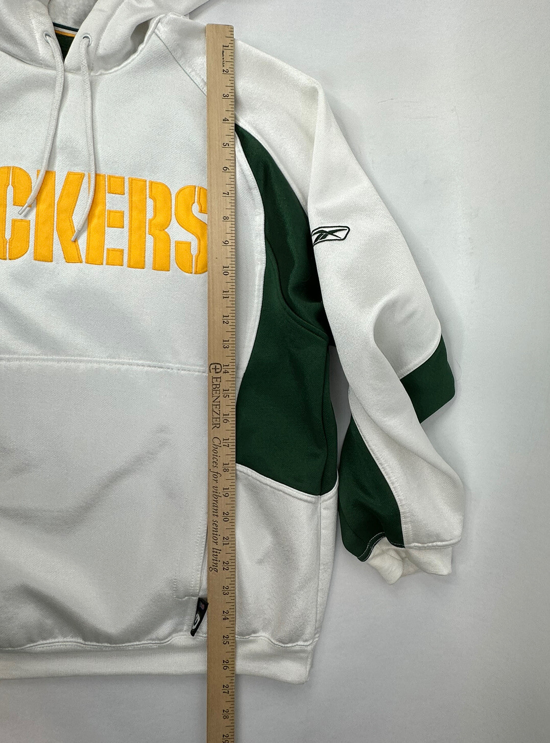 Green Bay Packers Hoodie Mens Medium Multicolor Reebok Stitched Sweatshirt