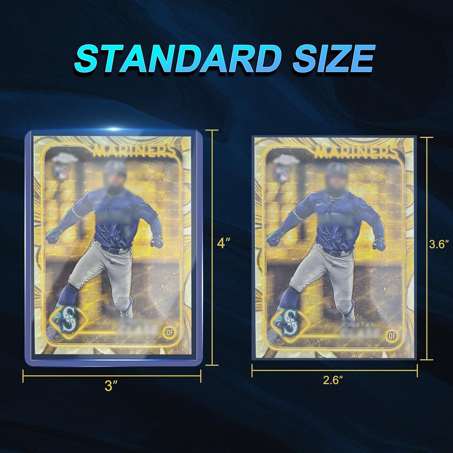 1000 Card Sleeves Top Loaders for Cards 3X4 Baseball Card Protectors Toploaders