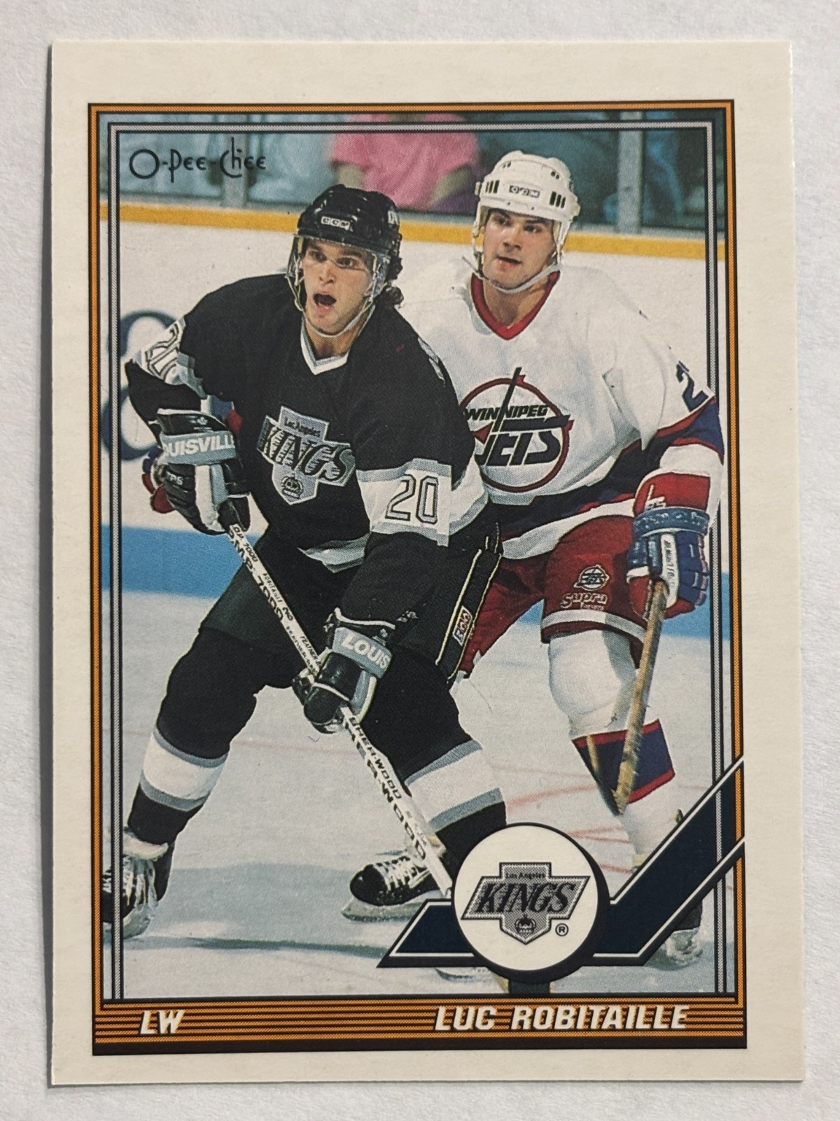 1991-92 O-Pee-Chee #405 Luc Robitaille Los Angeles Kings