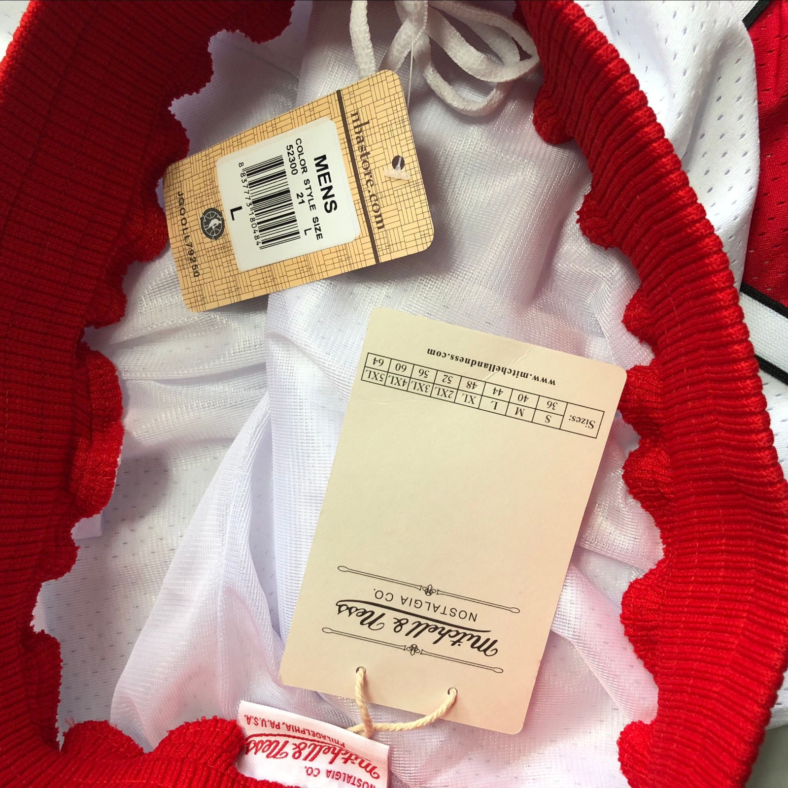 New Chicago Bulls Men Classic White Pockets stitched Shorts Size US