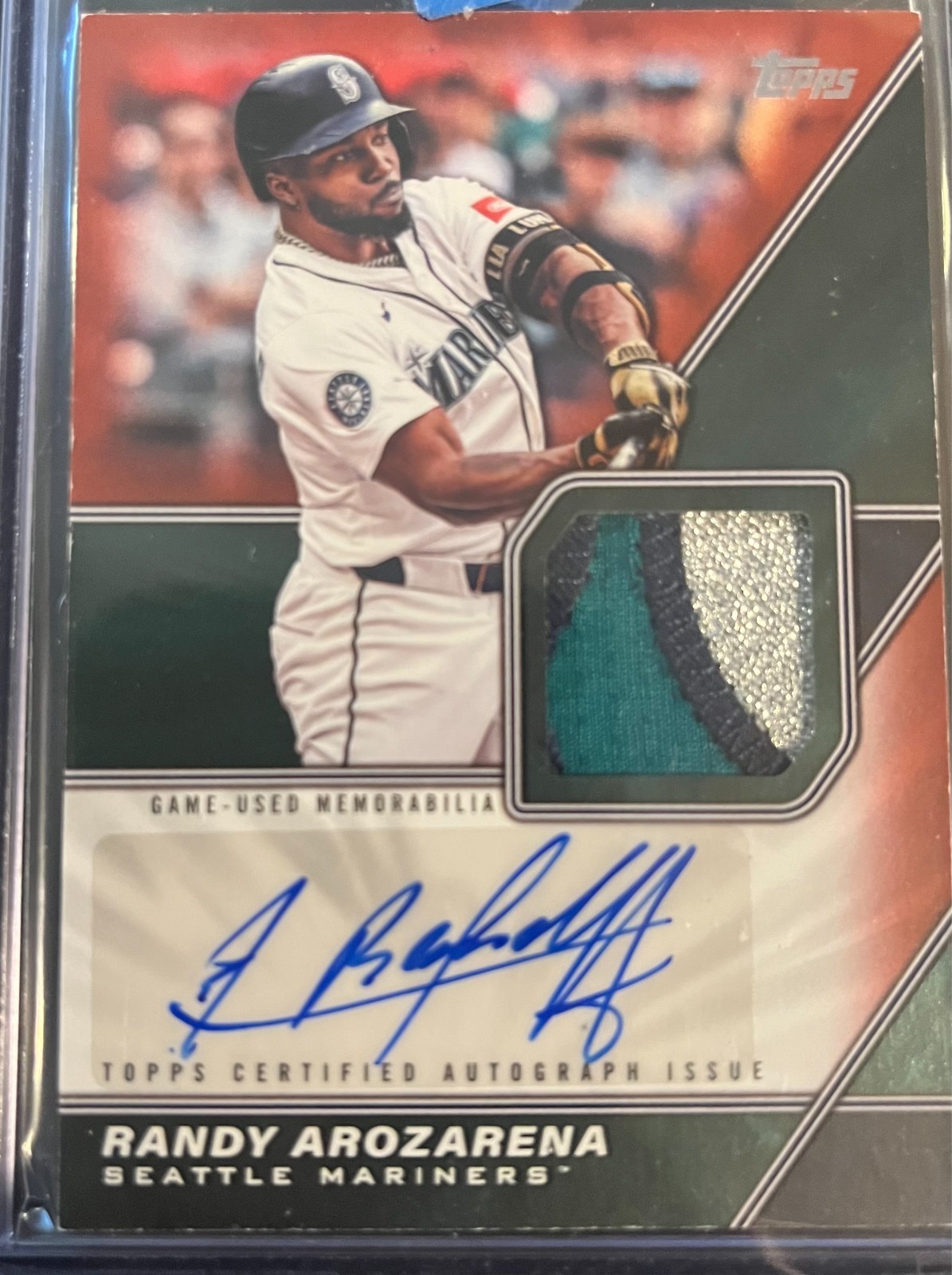 2026 Topps Series 1 Randy Arozarena AUTO Major League Material Red /5 Mariners