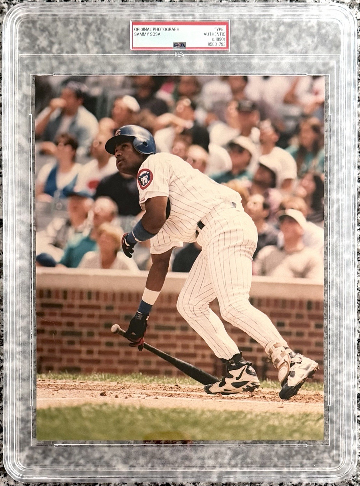 1990’s Sammy Sosa “Sosa Watches Another One Fly” PSA Type 1 Original Photo
