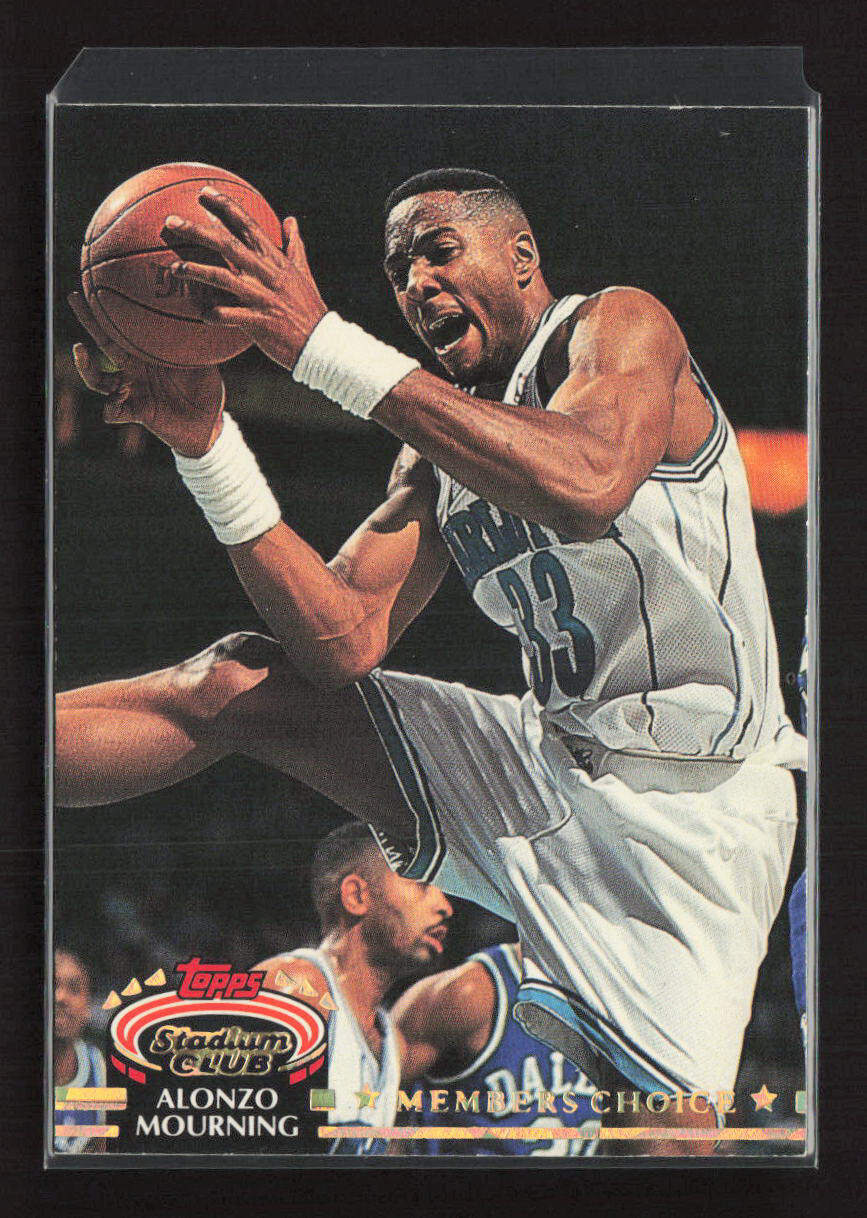 1992-93 Stadium Club #209 Alonzo Mourning Charlotte Hornets