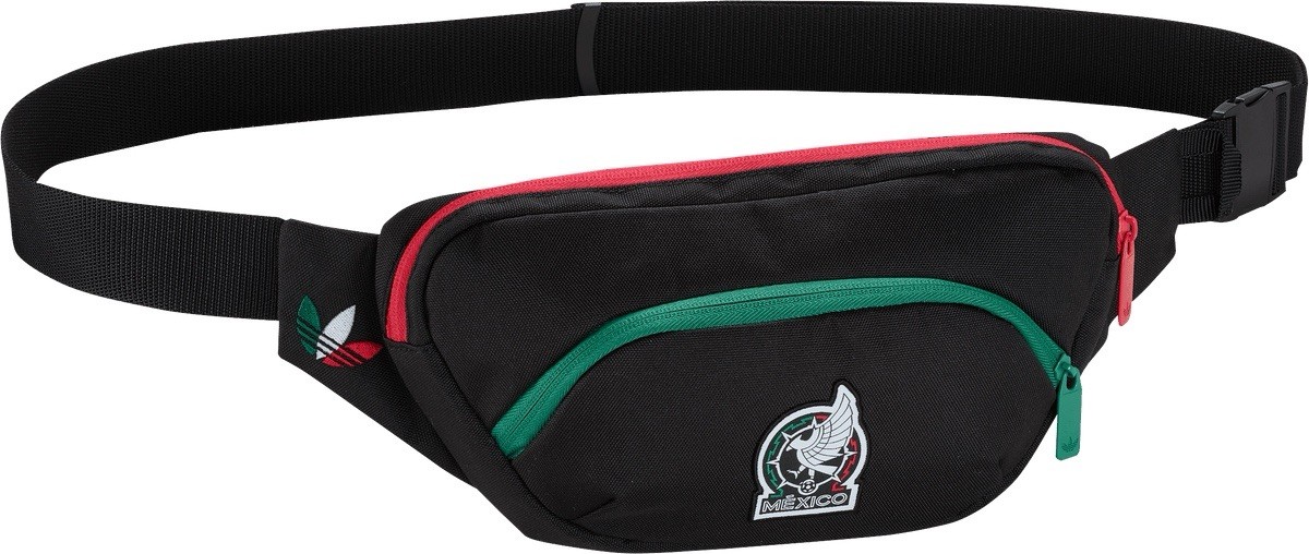 New Adidas Mexico National Team FMF 2026 Fanny Pack Waist Bag Black KD1768